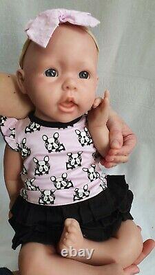 50cm/20 Full Body Silicone Reborn Lacey Baby Doll Painted Realistic Baby Toys