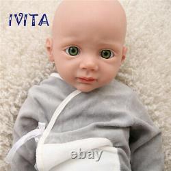 50cm Lifelike Pretty Baby Big Eyes Lovely Girl Silicone Reborn Baby Doll Infant