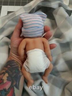 7 Micro Preemie Full Body Silicone Baby Boy Doll Jackson