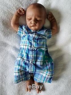 AA Ethnic Biracial Reborn Baby Boy Realborn Owen Lifelike Newborn Doll