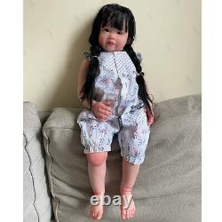 ARTIST Finished Reborn Baby Doll Soft Cloth Body Lifelike Toddler Girl Newborn