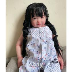 ARTIST Finished Reborn Baby Doll Soft Cloth Body Lifelike Toddler Girl Newborn