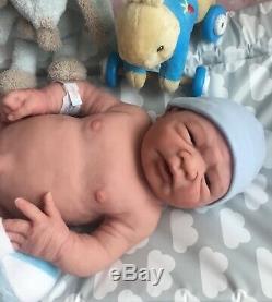 Absolutely Stunning Full Body Silicone Reborn Baby Boy Doll Josh By Linda Moore