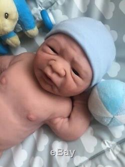 Absolutely Stunning Full Body Silicone Reborn Baby Boy Doll Josh By Linda Moore