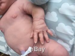 Absolutely Stunning Full Body Silicone Reborn Baby Boy Doll Josh By Linda Moore