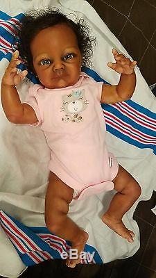 Adorable Ethnic AA Biracial Reborn Baby Doll