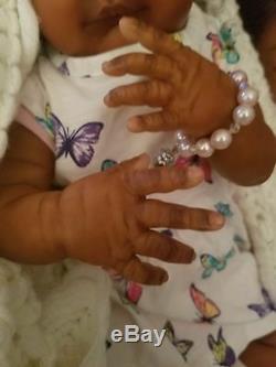 Adorable Ethnic AA Biracial Reborn Baby Doll