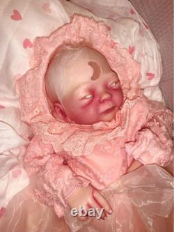 Alternative Reborn Doll With Rose Qaurtz Moon In Her Head, Pink, Alternative