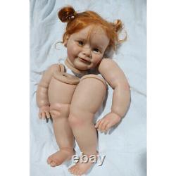 Artist Painted Kit Reborn Baby Doll Hand-Rooted Hair Unassembled Kits Cloth Body