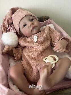 Artist Reborn Baby Lifelike Doll Chloe Sleeping Magnetic Dummy Bottle Newborn Uk