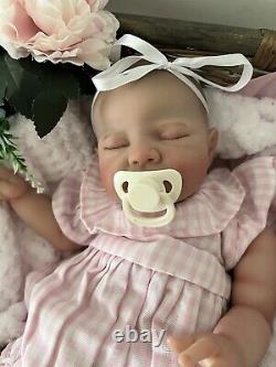 Artist Reborn Baby Lifelike Doll Elsie Sleeping Magnetic Dummy Bottle Newborn Uk
