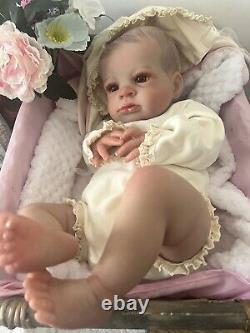 Artist Reborn Baby Lifelike Doll Lola Awake Magnetic Dummy Bottle Newborn Uk