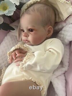 Artist Reborn Baby Lifelike Doll Lola Awake Magnetic Dummy Bottle Newborn Uk