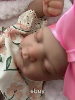 Artist Reborn Baby Lifelike Doll Olivia Sleeping Magnetic Dummy Newborn