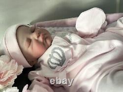 Artist Reborn Baby Lifelike Doll Princess Sleeping Magnetic Dummy Bottle Newborn