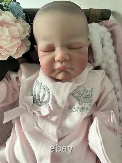 Artist Reborn Baby Lifelike Doll Princess Sleeping Magnetic Dummy Bottle Newborn