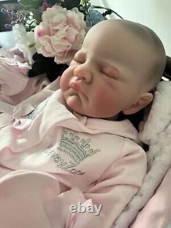 Artist Reborn Baby Lifelike Doll Princess Sleeping Magnetic Dummy Bottle Newborn