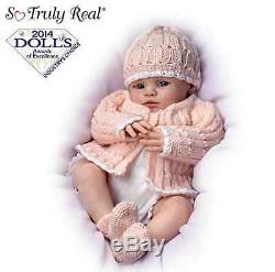 Ashton Drake'Abby Rose' lifelike Poseable Newborn Baby Girl Doll