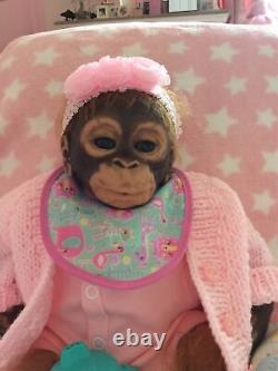 Ashton Drake Adorable Lifelike Baby Orangutan Monkey Doll Umi So Cute