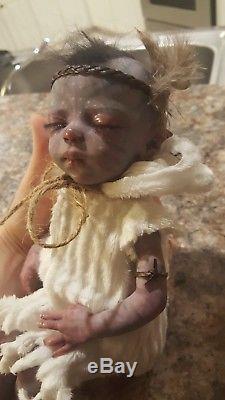 Avatar alien micro preemie reborn baby doll fantasy fairy