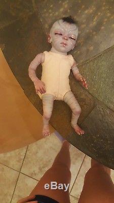 Avatar alien micro preemie reborn baby doll fantasy fairy