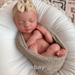 BABESIDE Lifelike Reborn Baby Dolls 16 Inch (Weight 4 Lb) Full Silicone Baby