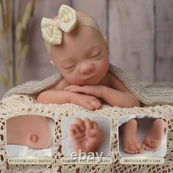 BABESIDE Lifelike Reborn Baby Dolls 16 Inch (Weight 4 Lb) Full Silicone Baby