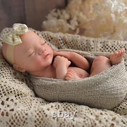 BABESIDE Lifelike Reborn Baby Dolls 16 Inch (Weight 4 Lb) Full Silicone Baby