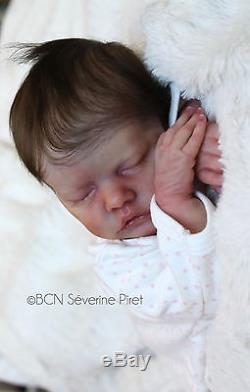 BCN Baby reborn doll Twin B by Bonnie Brown Delta dawn mohair
