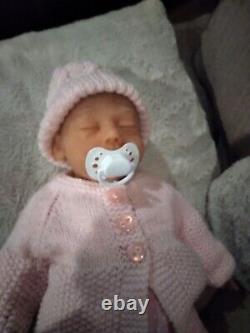 BEAUTIFUL Full Body Silicone Boo Boo Baby Girl reborn doll 8lb rooted newborn