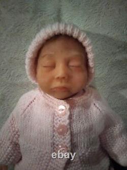 BEAUTIFUL Full Body Silicone Boo Boo Baby Girl reborn doll 8lb rooted newborn