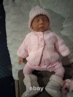 BEAUTIFUL Full Body Silicone Boo Boo Baby Girl reborn doll 8lb rooted newborn