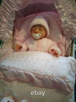 BEAUTIFUL Full Body Silicone Boo Boo Baby Girl reborn doll 8lb rooted newborn