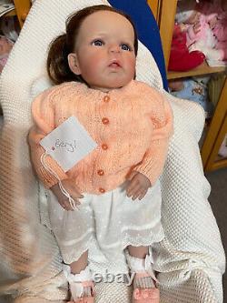 BERYL Beautiful baby reborn Girl doll Professionally weighted to 7.4 lbs