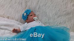 Blue Eyed Reborn Realistic Fake Baby Girl Doll Free Baby Bottle And Gift Etc