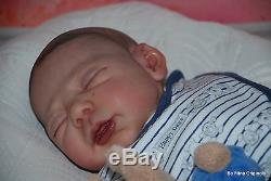 BM Originals Reborn Baby Boy Doll Mailo by Eliza Marx Painted Hair