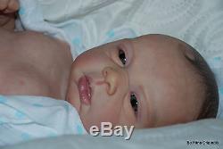 BM Originals Reborn Baby Boy Doll Michelle by Evelina Wosnjuk Painted Hair