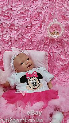 Brand New Sunbeambabies Brown Eyed Lifelike Baby Dolls Reborn Girl Realistic
