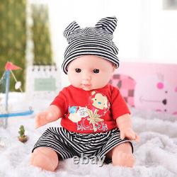 Baby Boy & Girl Doll Full Silicone Lifelike Reborn Newborn Doll Toy 12+Clothing