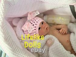 Baby Girl full body linda murray chloe reborn newborn like silicone life doll
