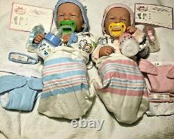 Baby Twins Reborn Doll Berenguer 14 PREEMIE Vinyl Preemie Life like BOY/ GIRL