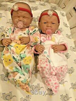 Baby Twins Reborn Doll Berenguer 14 PREEMIE Vinyl Preemie LifeLIKE GIRL/ GIRL