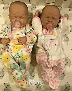 Baby Twins Reborn Doll Berenguer 14 PREEMIE Vinyl Preemie LifeLIKE GIRL/ GIRL