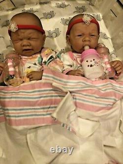 Baby Twins Reborn Doll Berenguer 14 PREEMIE Vinyl Preemie LifeLIKE GIRL/ GIRL