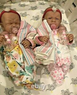 Baby Twins Reborn Doll Berenguer 14 PREEMIE Vinyl Preemie LifeLIKE GIRL/ GIRL