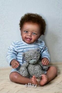 Baby reborn doll Yannik by Blick, realistic artist Olga Konovnina, cute babies