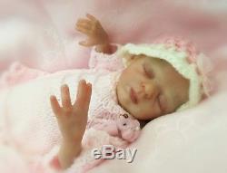Beautiful 10 micro-preemie reborn baby doll'Promise' kit by Marita Winters