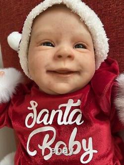 Beautiful Happy Little Reborn Baby Sebastian (Sebby) by Olga Auer