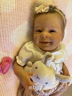 Beautiful Happy Little Reborn Baby Sebastian (Sebby) by Olga Auer