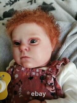 Beautiful Reborn Baby Doll Realborn Patience COA Down syndrome redhead